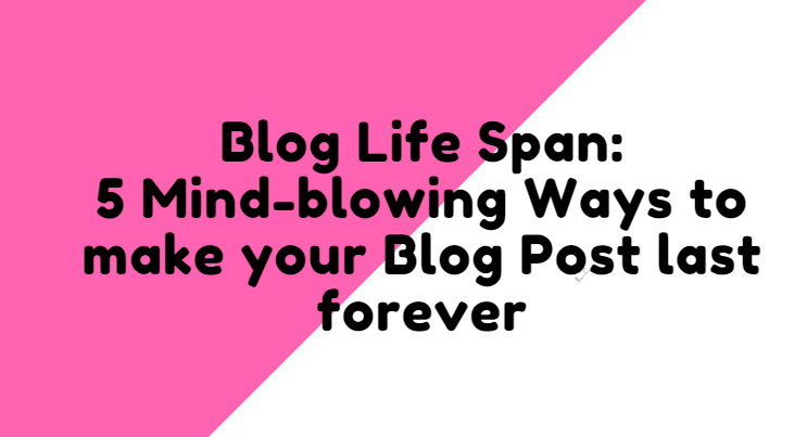 Blog post lifespan